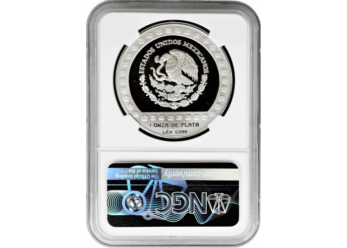Mexico 100 pesos 1992 Mo, NGC PF69 UC, "Pre-Columbian culture - Brasero Efigie"