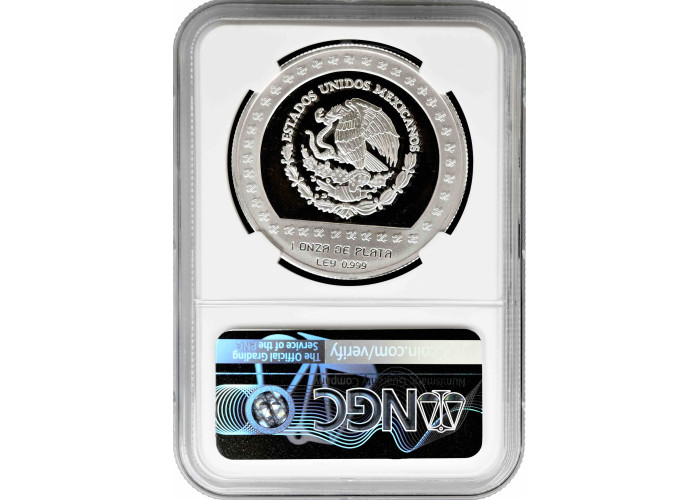 Mexico 100 pesos 1992 Mo, NGC PF67 UC, "Pre-Columbian - Xochipilli" silver coin