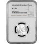 Montenegro 1 Perper 1914, NGC MS62, "König Nikholas I (1910 - 1918)" Silbermünze