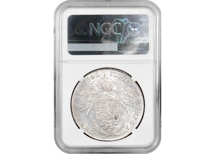 Hungary 1 thaler 1786 B, NGC MS62, "King Joseph II (1780 - 1790)" silver coin