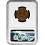 Greece 5 lepta 1882 A, NGC MS64 RB, "King George I (1863 - 1922)"