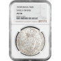 Brazil 960 reis 1818 R, NGC AU58, "King John VI (1802 - 1822)" silver coin