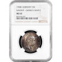 Saxony 2 mark 1904 E, NGC MS63, "Death of George of Saxony" silver coin