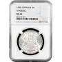 Hamburg 3 mark 1909 J, NGC MS63, "Free City (1871 - 1918)" silver coin