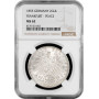 Frankfurt 2 gulden 1855, NGC MS62, "300th Anniversary - Religious Peace"