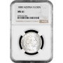 Austria 1 florin 1888, NGC MS61, "Emperor Franz Joseph I (1848 - 1916)"