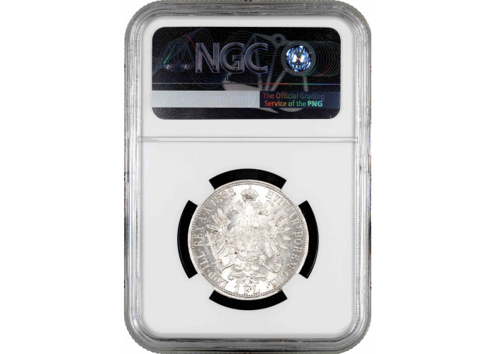 Austria 1 florin 1888, NGC MS61, "Emperor Franz Joseph I (1848 - 1916)"