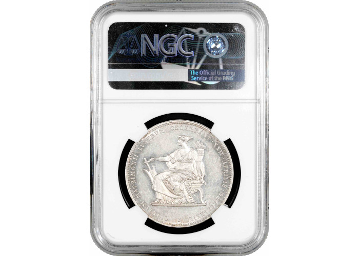 Austria 2 florin 1879, NGC MS62, "Silver Wedding Anniversary" silver coin