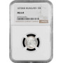 Hungary 10 krajcar 1870 KB, NGC MS64, "Franz Joseph I (1848 - 1916)"