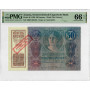 Austria 50 Kronen 1920, PMG 66 EPQ, "Oesterreichisch-Ungarische Bank" Pick# 46 