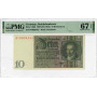 Німеччина 10 рейхсмарок 1929, PMG 67 EPQ, "Reichsbanknote" Pick# 180b