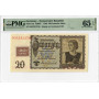Germany 20 Mark 1948, PMG 65 EPQ, "Democratic Rep." Pick# 5a