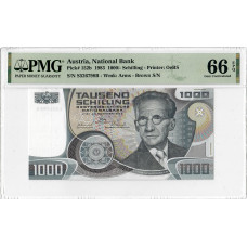 Österreich 1000 Schilling 1983, PMG 66 EPQ, "National Bank" Pick# 152b