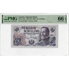 Österreich 50 Schilling 1962, PMG 66 EPQ, "National Bank" Pick# 137a