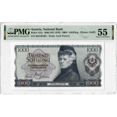 Австрія 1000 шилінгів 1966 (ND 1970), PMG 55, вибір "Національного банку" № 147