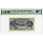 Germany 5 Reichsmark 1940-45, PMG 67 EPQ, "Occupied Territories WWII" Pick# R138a