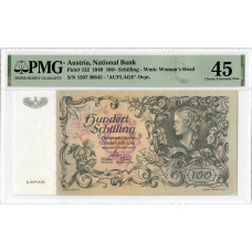 Österreich 100 Schilling 1949, PMG 45, "Nationalbank" Pick# 132