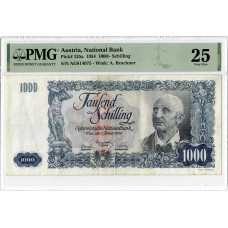 Австрія 1000 шилінгів 1954 року, PMG 25, вибір "Національного банку" № 135a