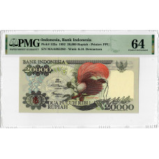 Indonesien 20.000 Rupiah 1992, PMG 64, „Bank Indonesia“ Pick# 132a