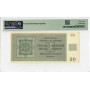 Bohemia & Moravia 20 Korun 1944, PMG 67 EPQ, "German Occ. WWII" Pick# 9a Top Pop