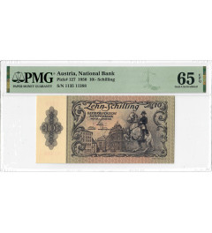 Österreich 10/- Schilling 1950, PMG 65 EPQ, "National Bank" Pick# 127