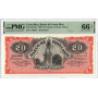 Costa Rica 20 Colones 1906, PMG 66 EPQ, „Banco de Costa Rica“ Pick# S179r