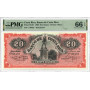 Costa Rica 20 Colones 1906, PMG 66 EPQ, „Banco de Costa Rica“ Pick# S179r