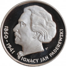 Poland 100 zlotych 1975, PROOF, "115th Anniv. - Birth of Ignacy Jan Paderewski"