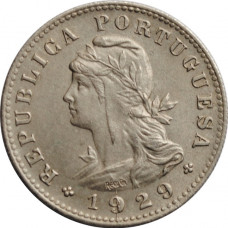 St. Thomas & Prince Island 20 centavos 1929, UNC, "Portuguese Colony - Escudo (1914 - 1976)"