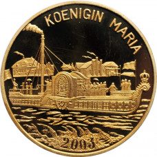 North Korea 1 won 2003, PROOF, "Steamship "Koenigin Maria"