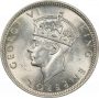 Seychellen 1/2 Rupie 1939, PCGC MS64, "König George VI (1939 - 1952)" Top Pop