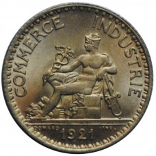 France 1 francs 1921, BU, "Third Republic (1870 - 1941)"