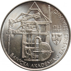 Czechoslovakia 100 korun 1987, BU, "225th Anniversary - Mining Academy in Banska Stiavnica"