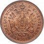 Австрия 1 крейцер 1881 г., NGC MS64 RB, "Император Франц Иосиф (1848 - 1916)"