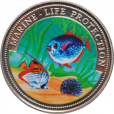 Ghana 10 sika 1997, PROOF, "Marine Life Protection"