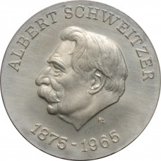 Germany - GDR 10 mark 1975, BU, "100th Anniversary - Birth of Albert Schweitzer"