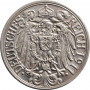 Germany 25 pfennig 1911 E, XF, "German Empire (1871 - 1922)"