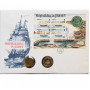 Jersey 1 pound 1991 & 1992, UNC, "Ships - Sailing Ship "Percy Douglas" & Brig "Hebe"