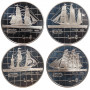 Malta 5 liri set 1985, PROOF, "Maritime History"