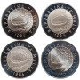 Malta 5 liri set 1985, PROOF, "Maritime History"