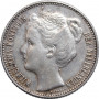 Netherlands 1/2 gulden 1909, AU, "Queen Wilhelmina (1890 - 1948)"