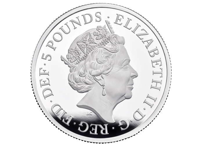Great Britain 5 pounds 2021, PROOF, "Britannia"