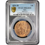 Italy 10 centesimi 1894 BI, PCGS MS64 RB, "King Umberto I (1878 - 1900)"