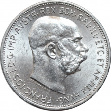 Austria 2 corona 1913, UNC, "Emperor Franz Joseph I (1848 - 1916)"