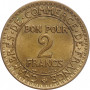 France 2 francs 1922, UNC, "Third Republic (1870 - 1941)"