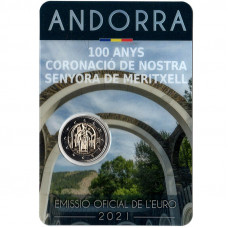 Andorra 2 euro 2021, BU, "100th Anniversary - Coronation of Our Lady of Meritxell"