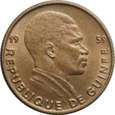 Guinea 5 francs 1959, BU, "Old franc (1959 - 1971)"