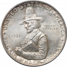 USA half dollar 1921, UNC, "300th Anniversary of Pilgrims"