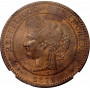 Frankreich 10 Centimes 1872 A, NGC MS62 BN, "Dritte Republik (1870 - 1941)"