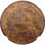 Frankreich 10 Centimes 1872 A, NGC MS62 BN, "Dritte Republik (1870 - 1941)"